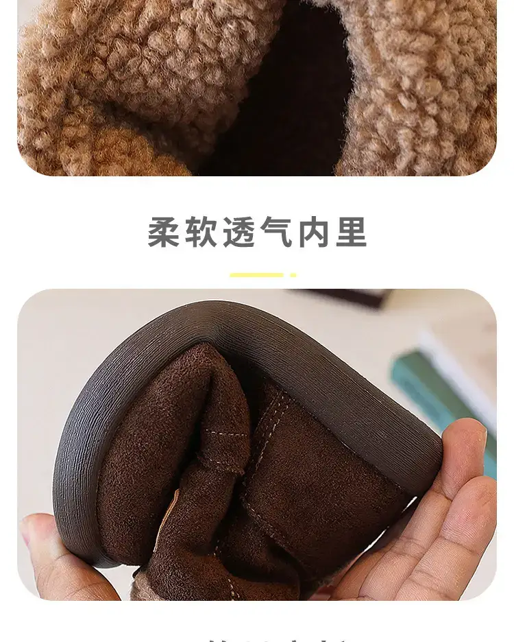 Baby Girl Fleece Lined Snow Boots with Bow — feature 4
