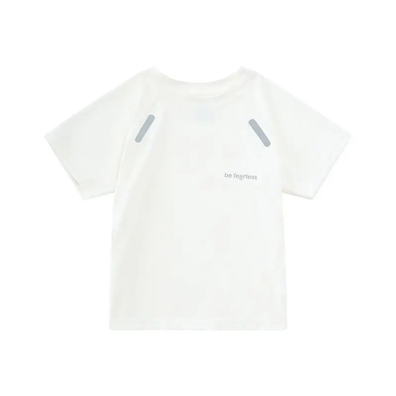 Boys Light Blue T-Shirt Green Print Middle to Large - Image 10