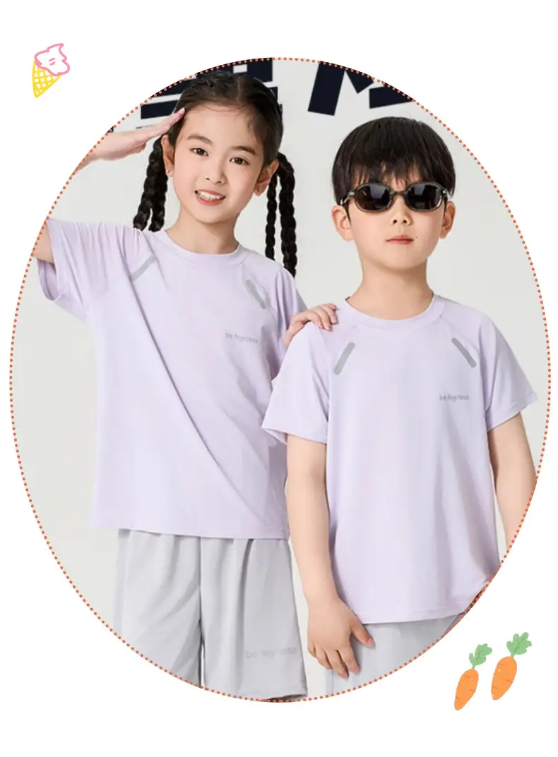 Boys Light Blue T-Shirt Green Print Middle to Large — feature 10