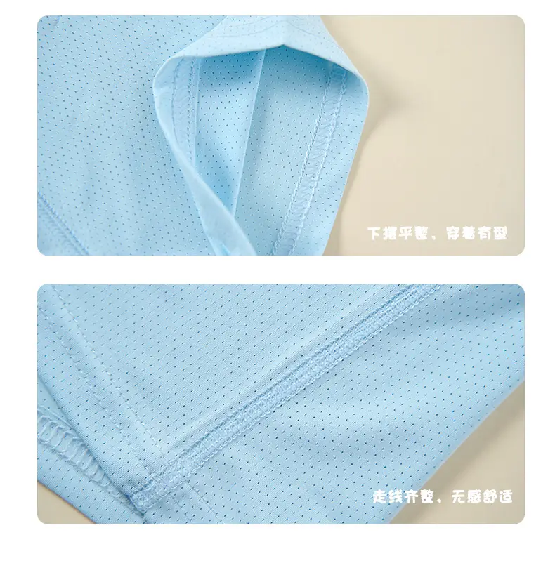 Boys Light Blue T-Shirt Green Print Middle to Large — feature 5