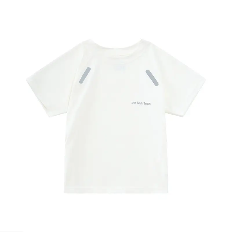Boys Light Blue T-Shirt Green Print Middle to Large - Image 4