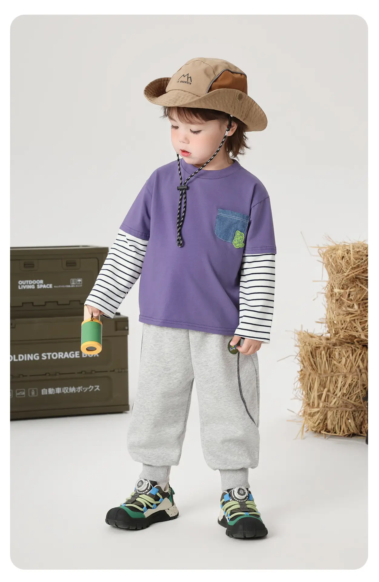 Right European Boys Cartoon Spliced Fake Two-Piece Long-Sleeved T-Shirt Autum 2025 New Kidsren's Baby Tops Trendy — feature 21
