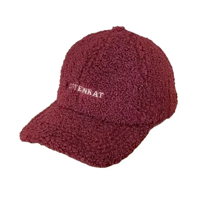 Women's Wool Baseball Cap Winter Warm Brown - Image 10