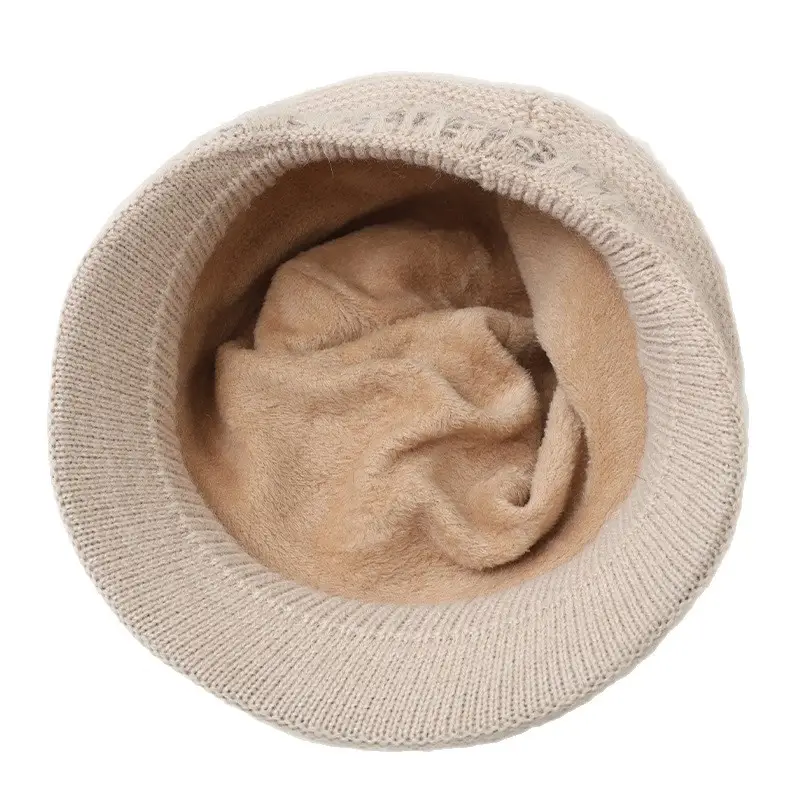 Velvet Warm Ear Hat for Women Elderly Cold Proof