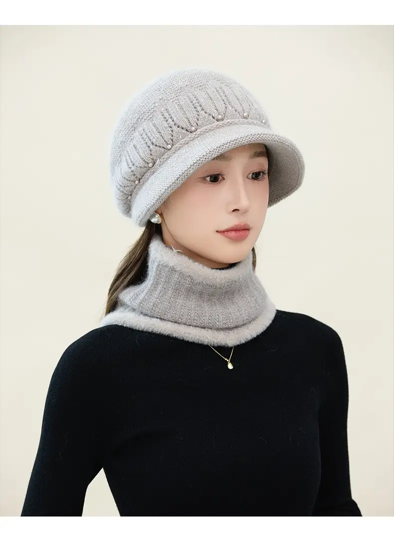Velvet Warm Ear Hat for Women Elderly Cold Proof — feature 10