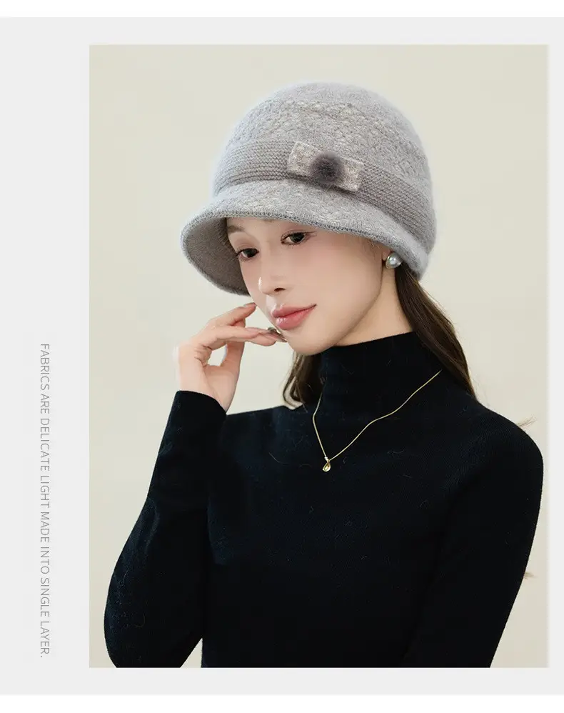 Velvet Warm Ear Hat for Women Elderly Cold Proof — feature 11