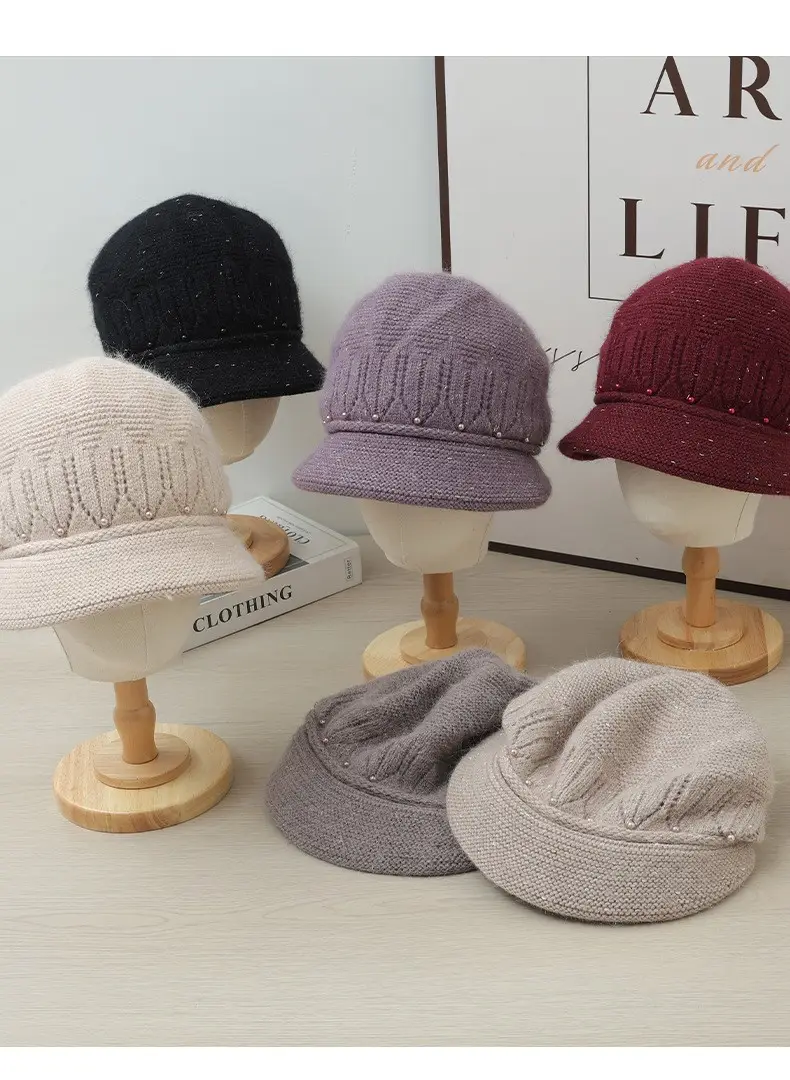 Velvet Warm Ear Hat for Women Elderly Cold Proof — feature 14