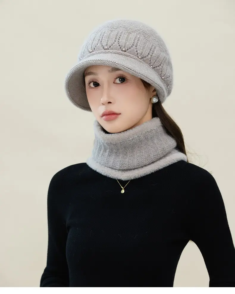 Velvet Warm Ear Hat for Women Elderly Cold Proof — feature 5