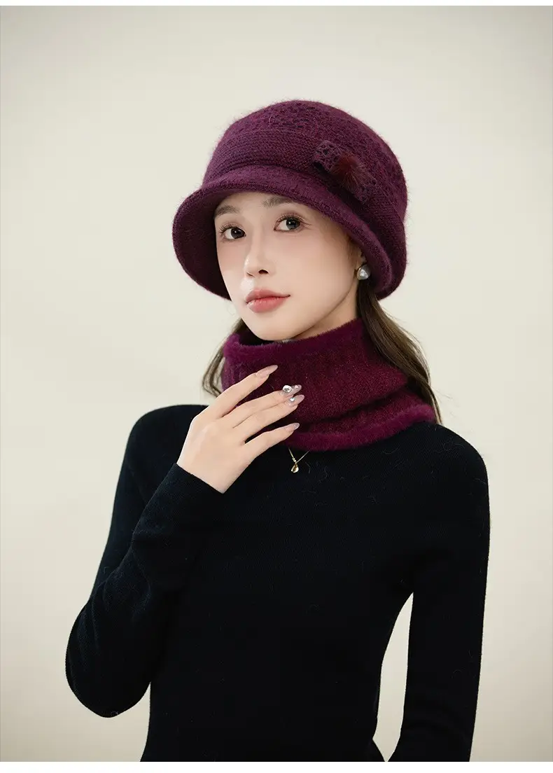 Velvet Warm Ear Hat for Women Elderly Cold Proof — feature 7