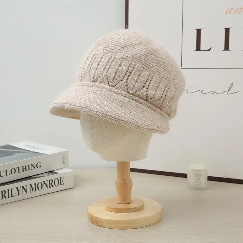 Velvet Warm Ear Hat for Women Elderly Cold Proof