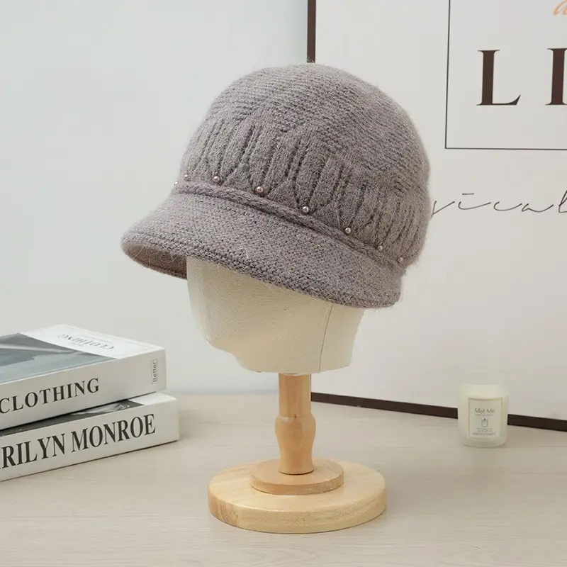 Velvet Warm Ear Hat for Women Elderly Cold Proof