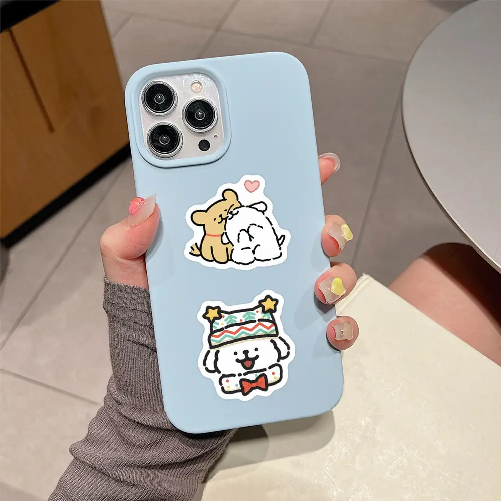 100 Cartoon Maltese Line Puppy Stickers for Handbook Decoration DIY Stationery Mobile Phone Notebook Stickers — feature 11