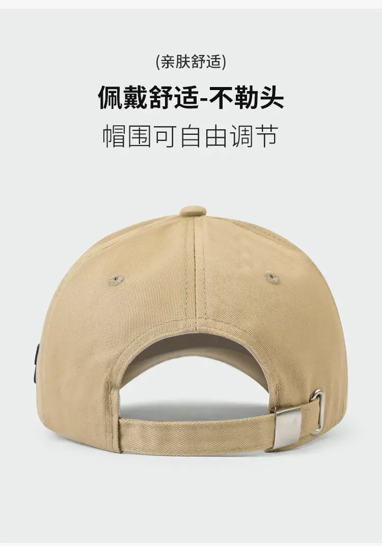 American Retro Sunshade Cap with Side Letter Embroidery — feature 7