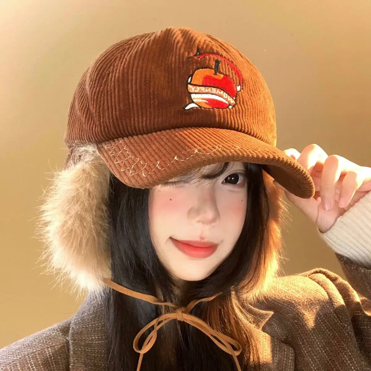 Women Windproof Ear-protecting hat for autumn winter - Image 5