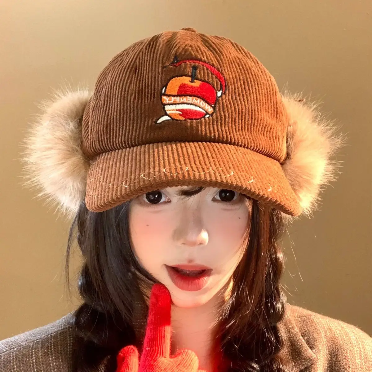 Women Windproof Ear-protecting hat for autumn winter - Image 6