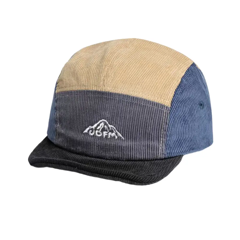 Japanese Retro Cap Blue Brown Short Brim Baseball - Image 15