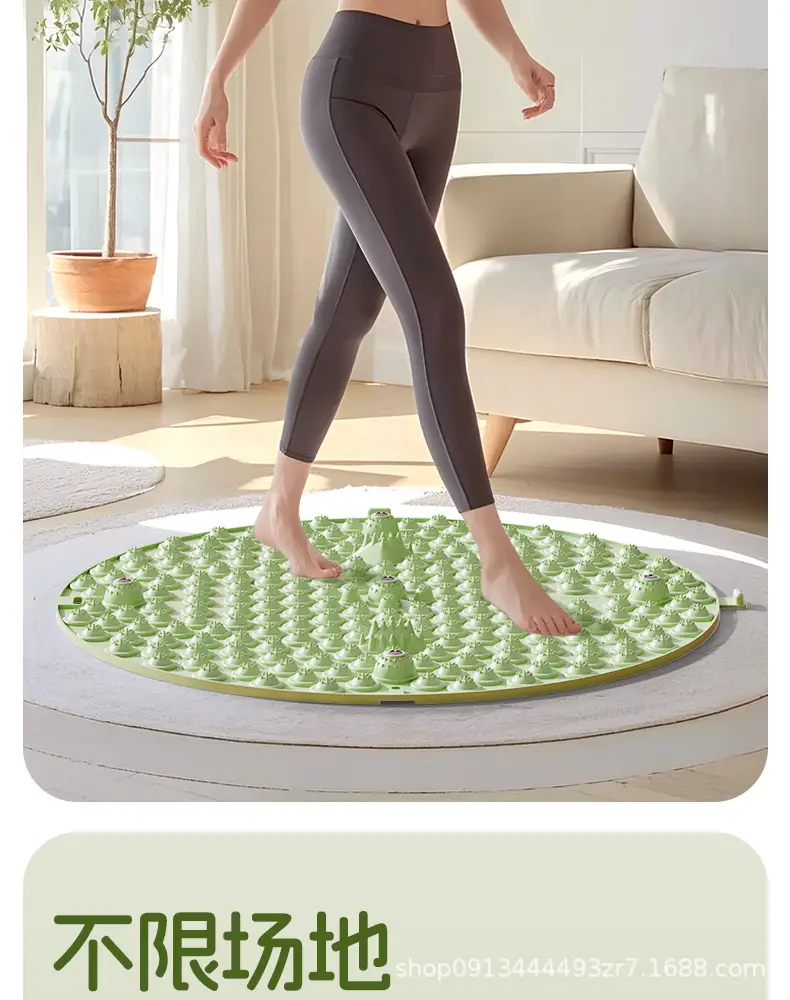 Li Ning Acupressure Foot Massage Mat for Ultra-Slow Jogging, Indoor Running, Foot Pressure Board, Round Shape — feature 5
