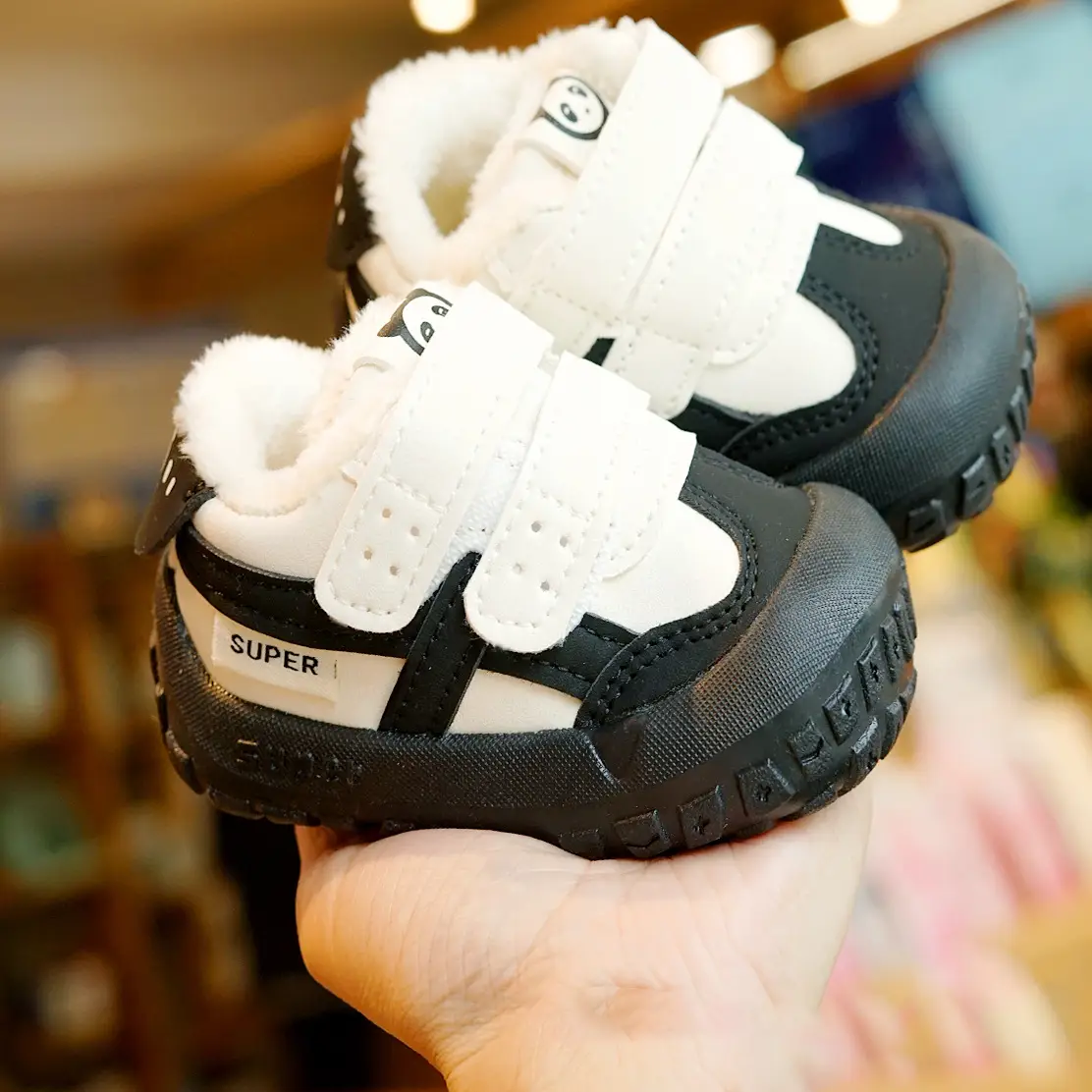 Toddler Winter Fleece Lined Beginner Shoes 1-2Y