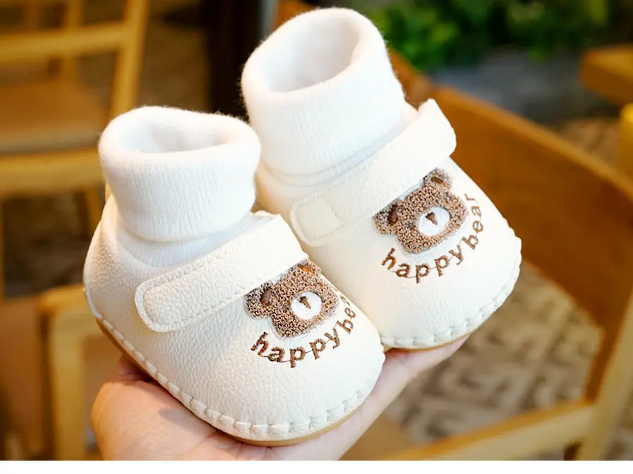 Baby Shoes Winter Fleece Lined Non-Slip 0-1Yr — feature 5