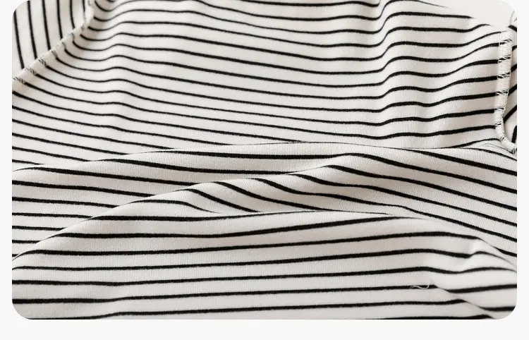 Kids New Year T-Shirt Red Striped Winter Base Layer — feature 36