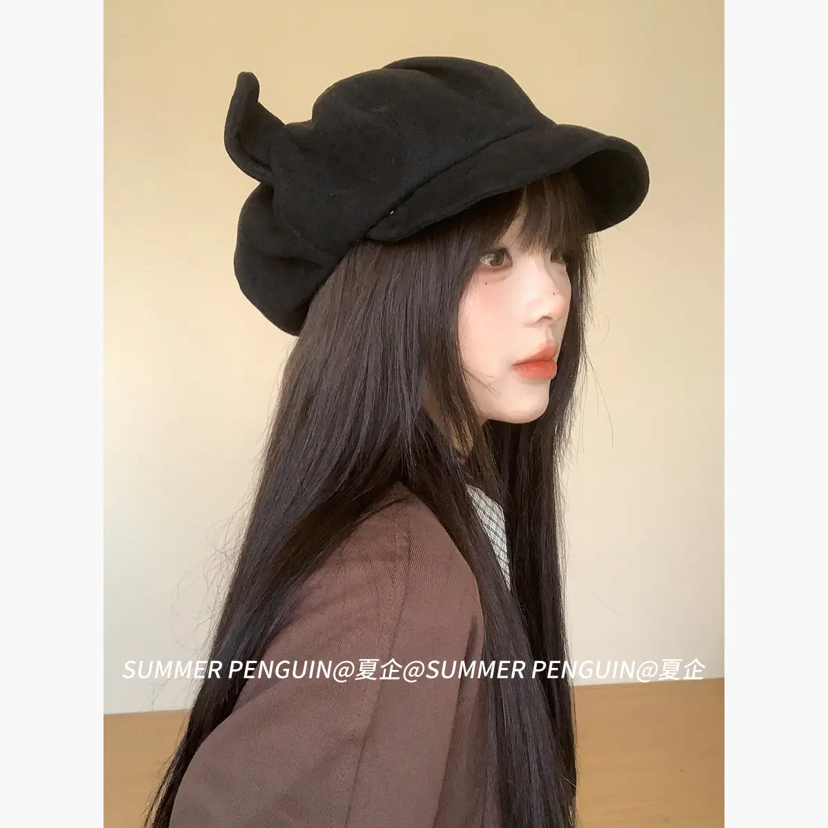 Winter Cat-Eared Beret Hat for Women — feature 11