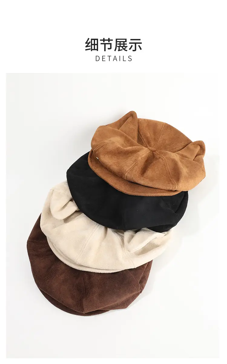 Winter Cat-Eared Beret Hat for Women — feature 12