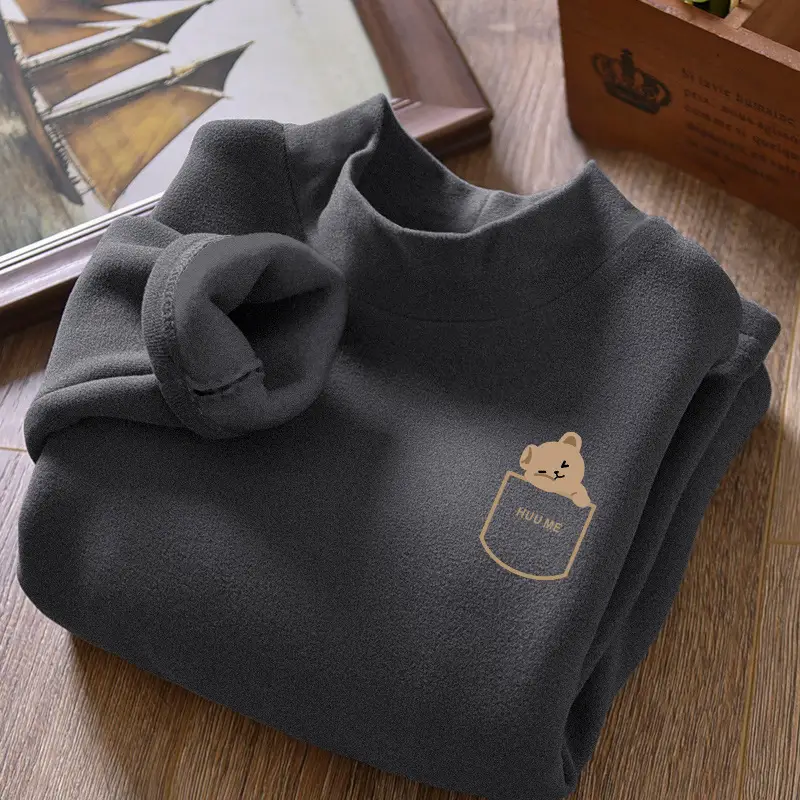 Boys Thermal Base Layer Top Grey M Mylove - Image 30