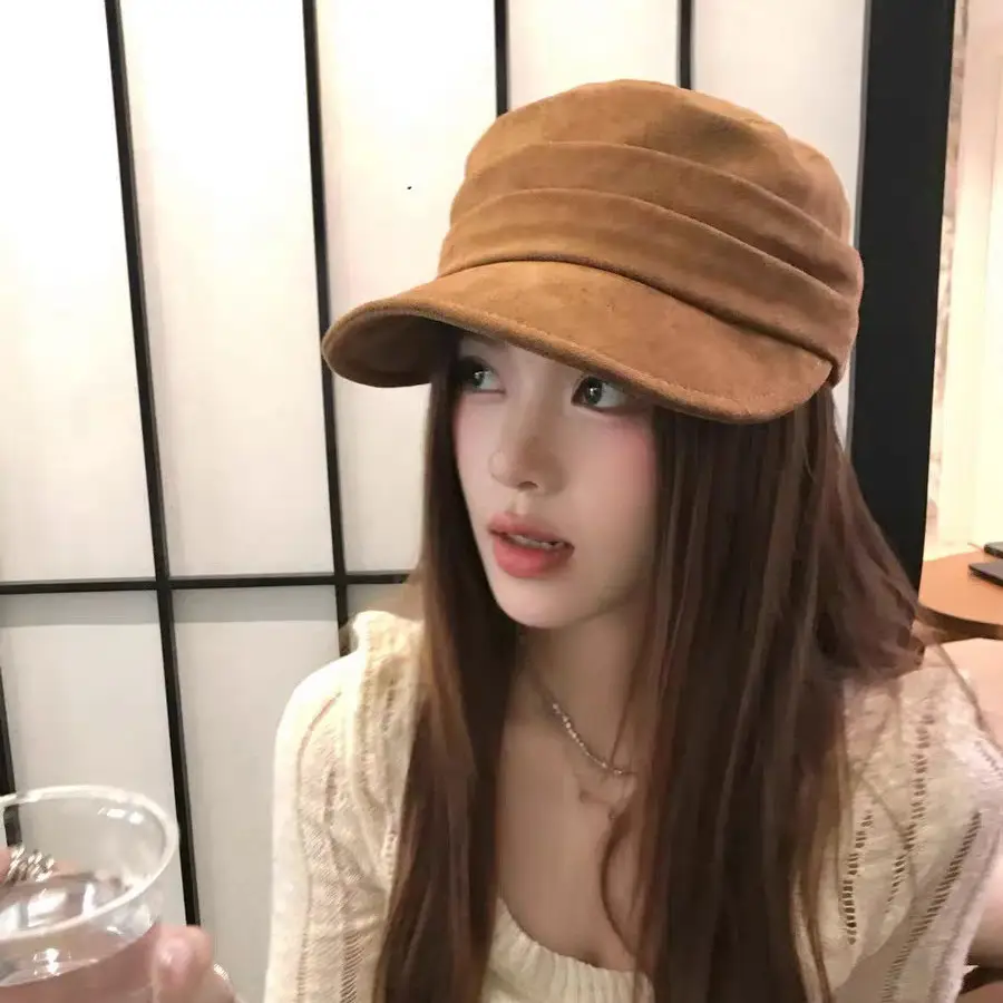 Coffee Colored Equestrian Flat Cap for Women - Image 10
