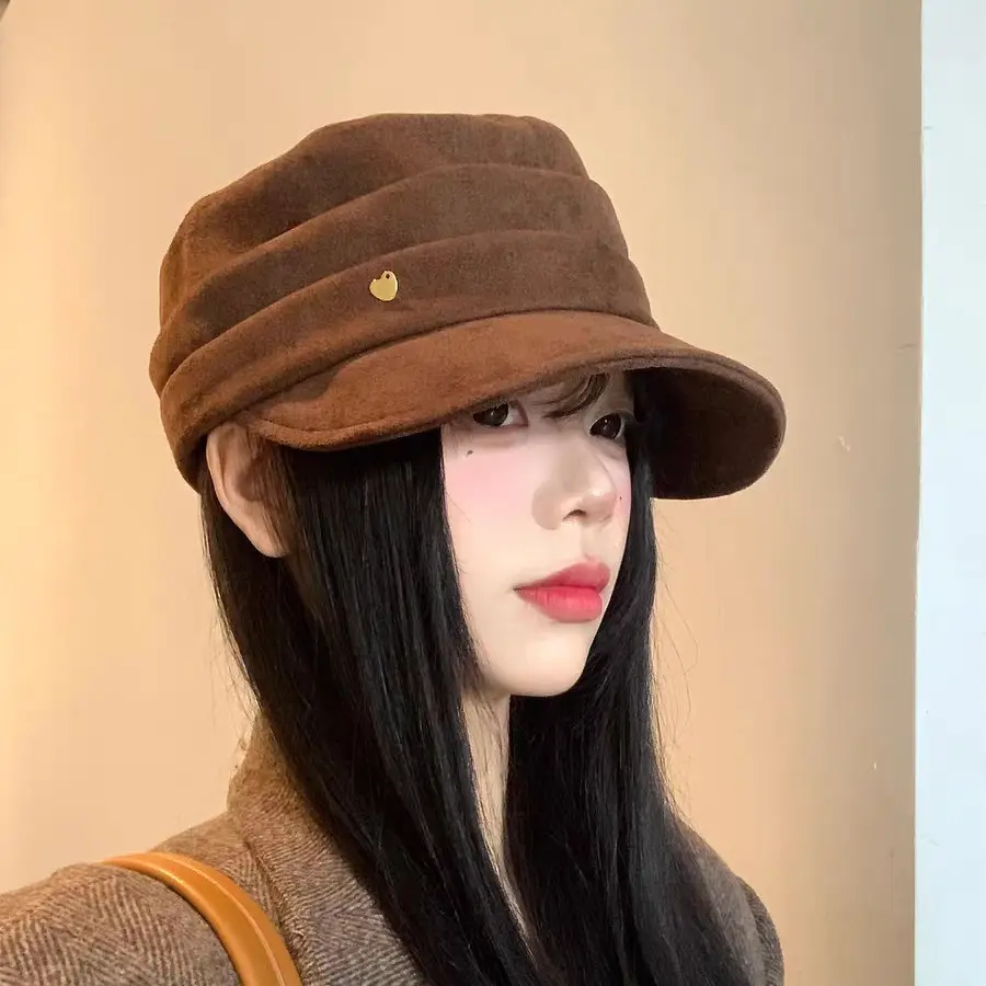 Coffee Colored Equestrian Flat Cap for Women - Image 11