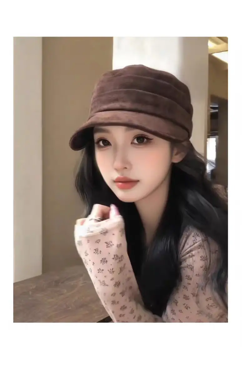 Coffee Colored Equestrian Flat Cap for Women — feature 12