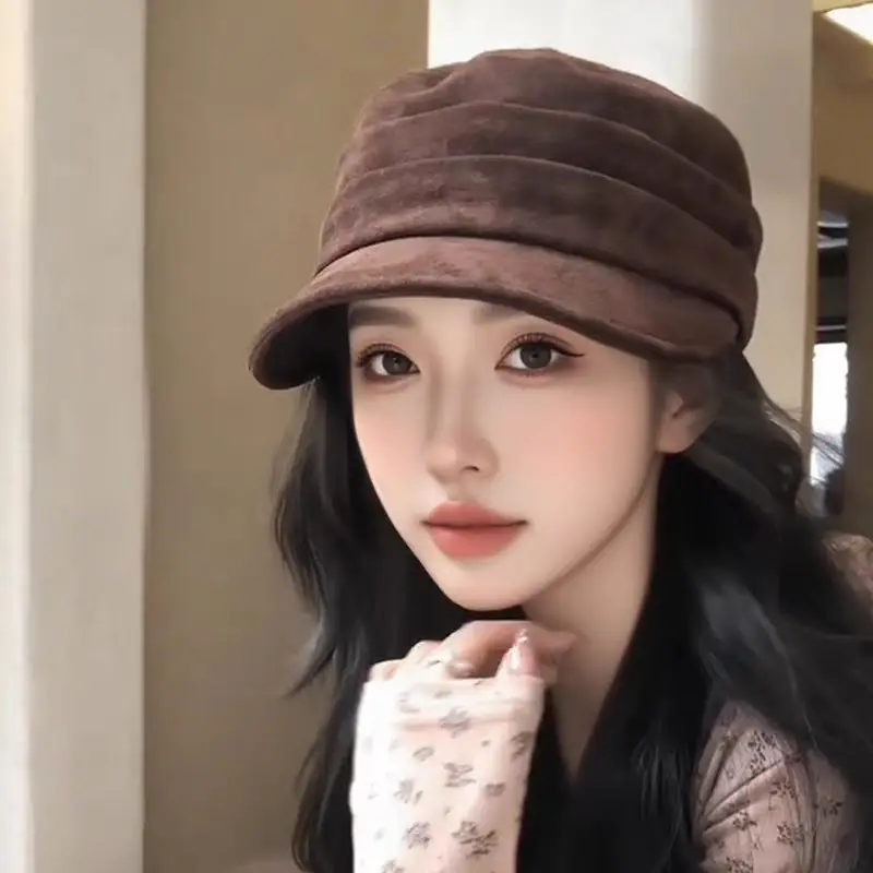Coffee Colored Equestrian Flat Cap for Women — feature 8