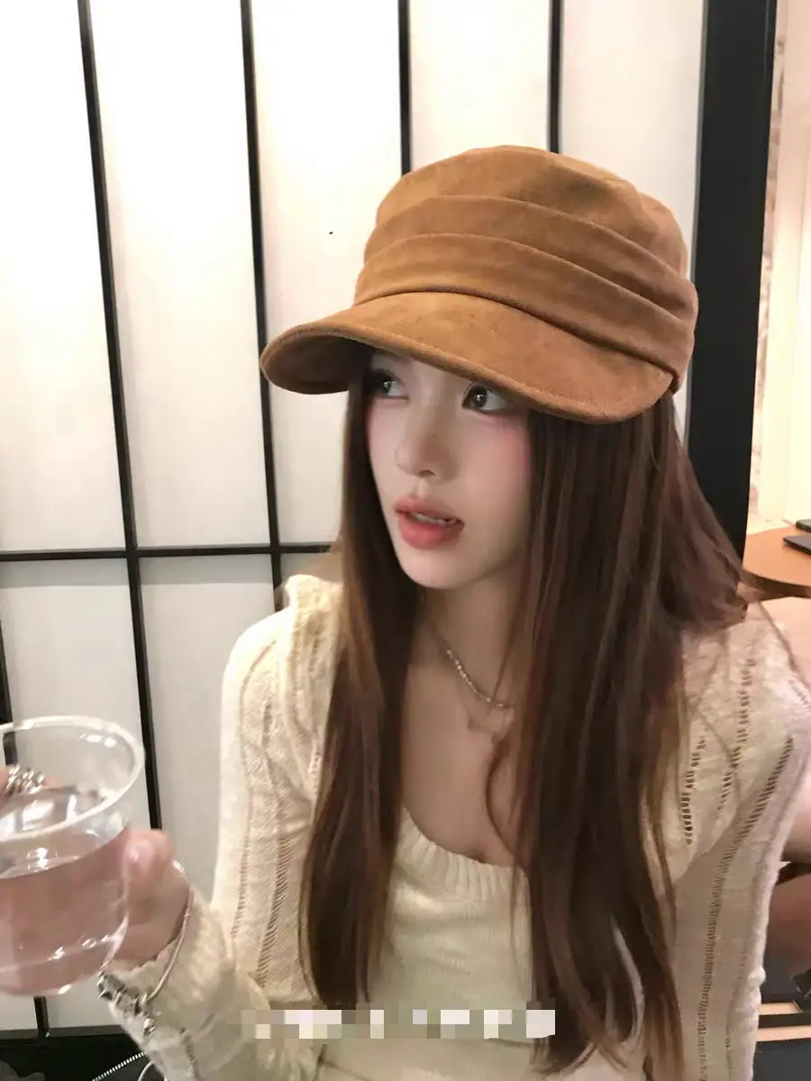 Coffee Colored Equestrian Flat Cap for Women - Image 2
