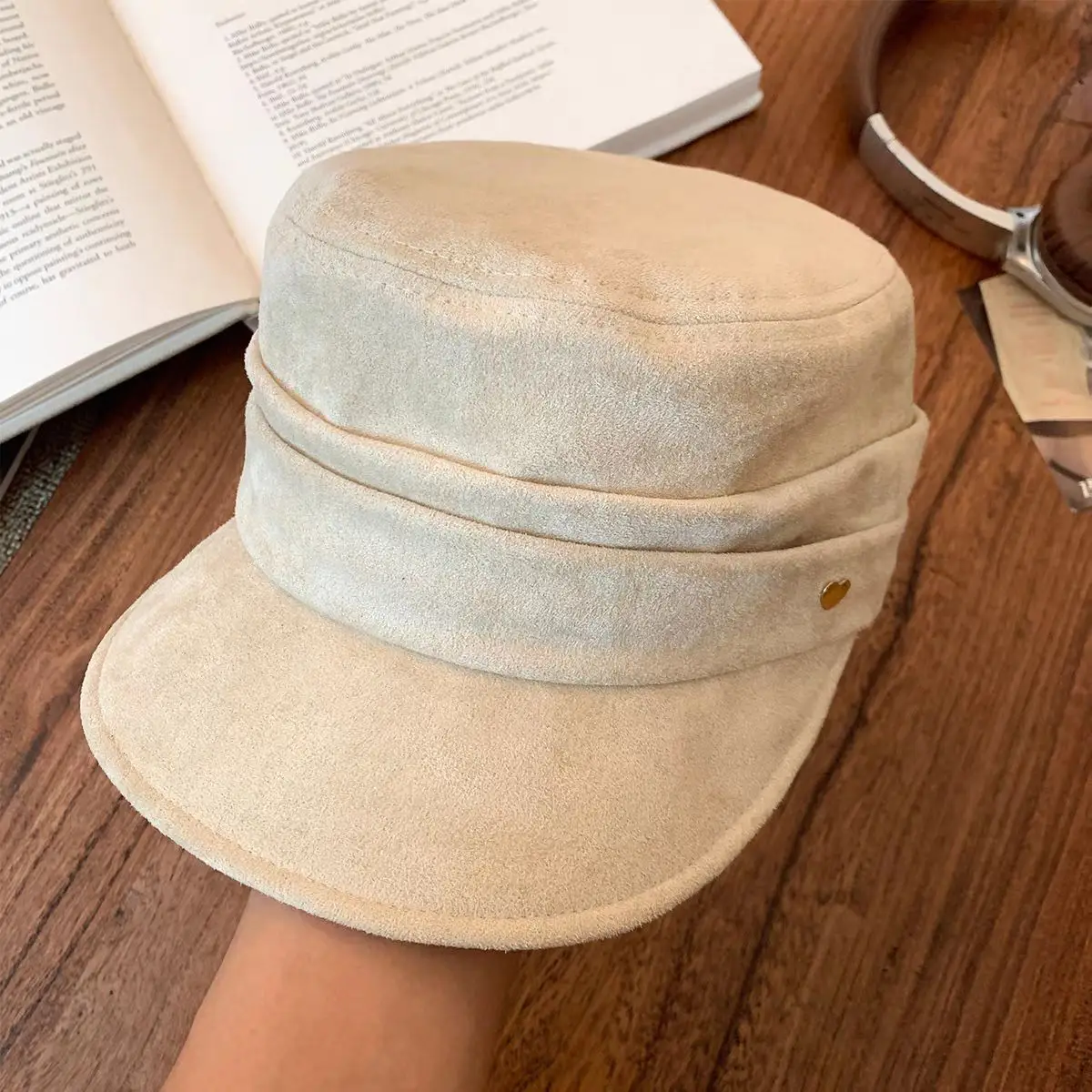 Coffee Colored Equestrian Flat Cap for Women - Image 7