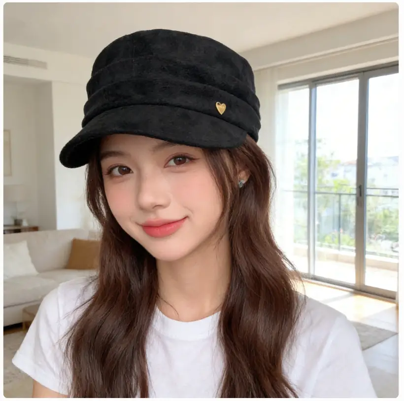 Coffee Colored Equestrian Flat Cap for Women - Image 8