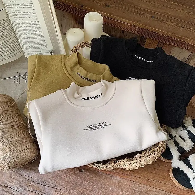 Children's Black Sweatshirt Peach Print Long Sleeve — feature 7