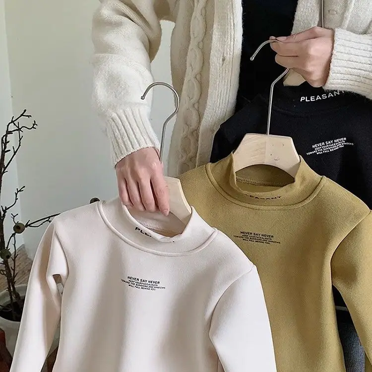 Children's Black Sweatshirt Peach Print Long Sleeve — feature 8