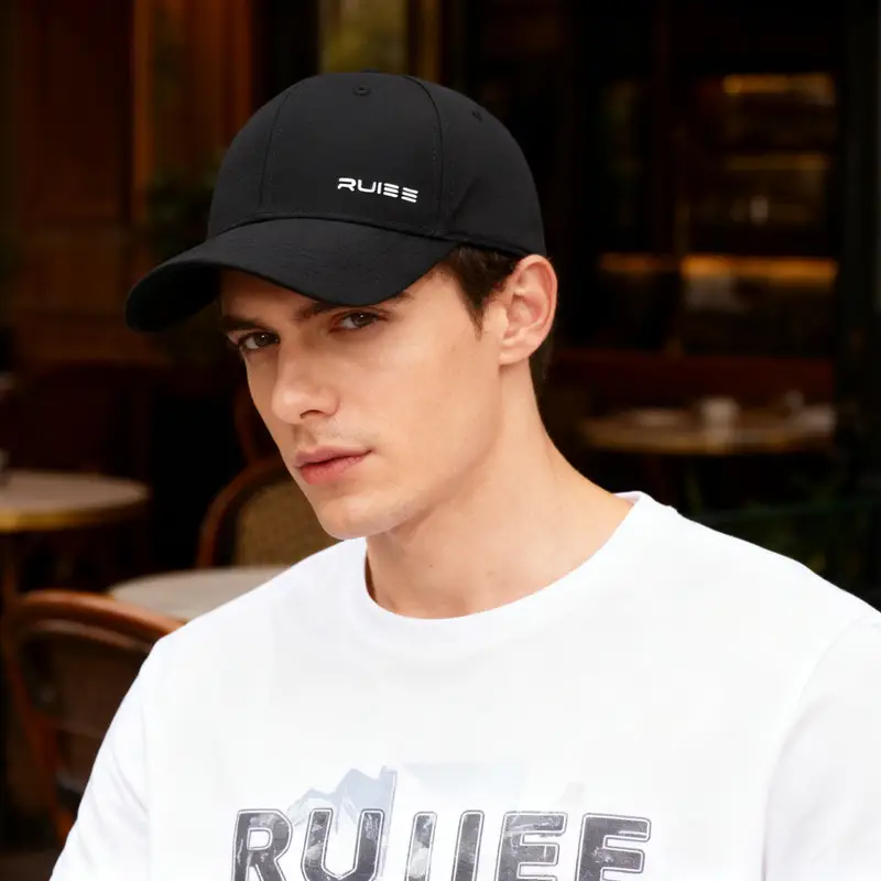 Men's Black RUISE Baseball Cap Sunshade - Image 11