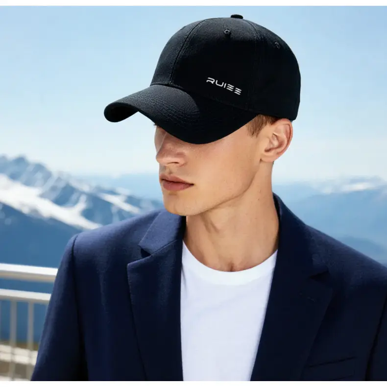 Men's Black RUISE Baseball Cap Sunshade — feature 14