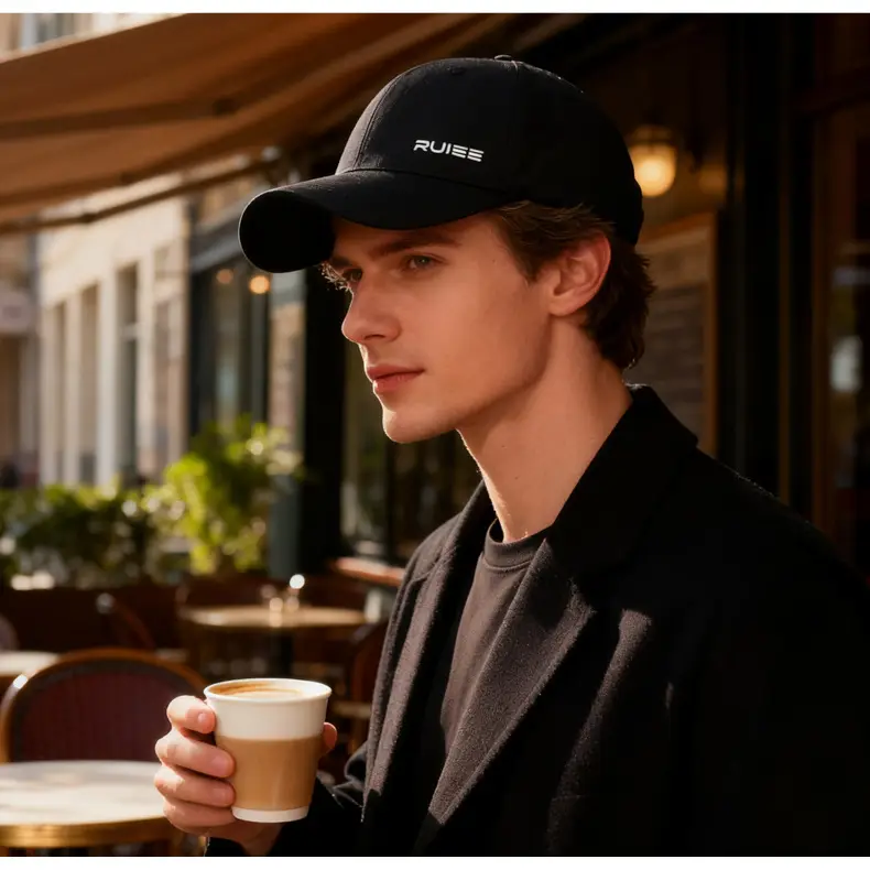 Men's Black RUISE Baseball Cap Sunshade — feature 15