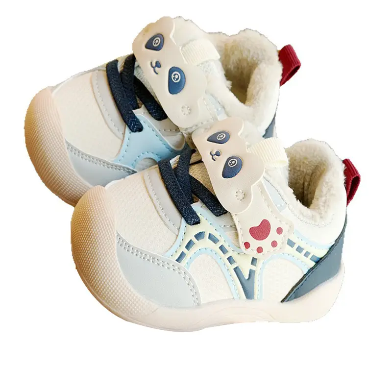 Toddler Winter Fleece Baby Shoes 1-2Yr Anti-Slip Cartoon