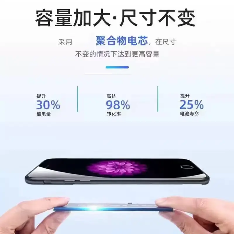 Suitable for Apple 11 Mobile Phone Battery 6/7/8P/X/11Pro/12/13/14/15 Large Capacity Lithium Battery Wholesale