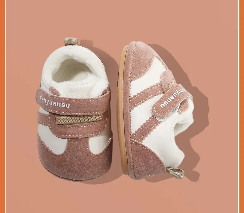 Winter Baby Shoes Soft Fleece Lined Pink 6-12M — feature 31