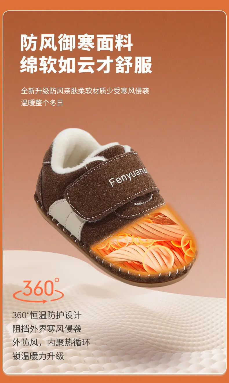 Winter Baby Shoes for Girls 0-6-12 Months Soft Fleece Lined — feature 16