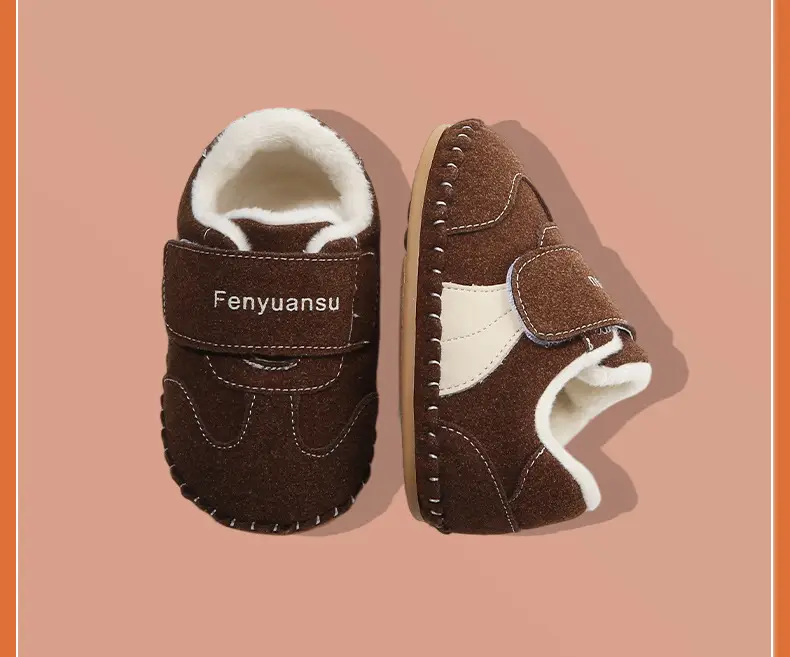 Winter Baby Shoes for Girls 0-6-12 Months Soft Fleece Lined — feature 25