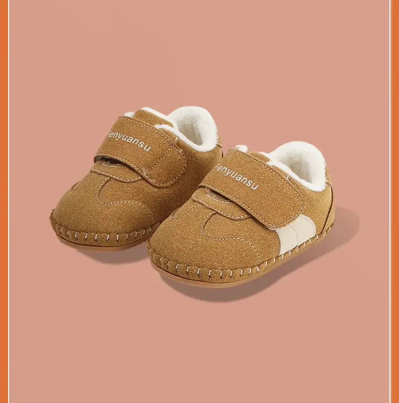 Winter Baby Shoes for Girls 0-6-12 Months Soft Fleece Lined — feature 27