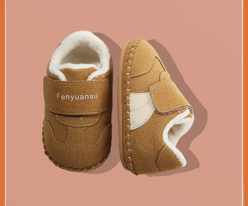 Winter Baby Shoes for Girls 0-6-12 Months Soft Fleece Lined — feature 28