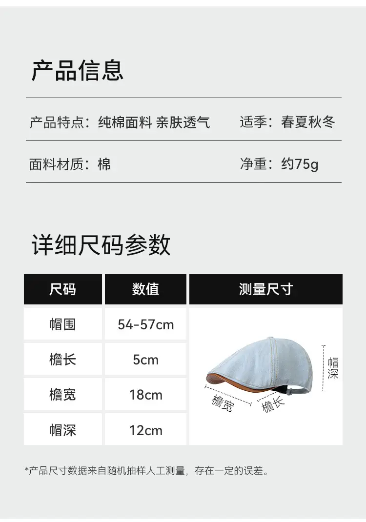 Personalized Cowboy Hats for Men Women Spring Fall New Retro Berets — feature 2