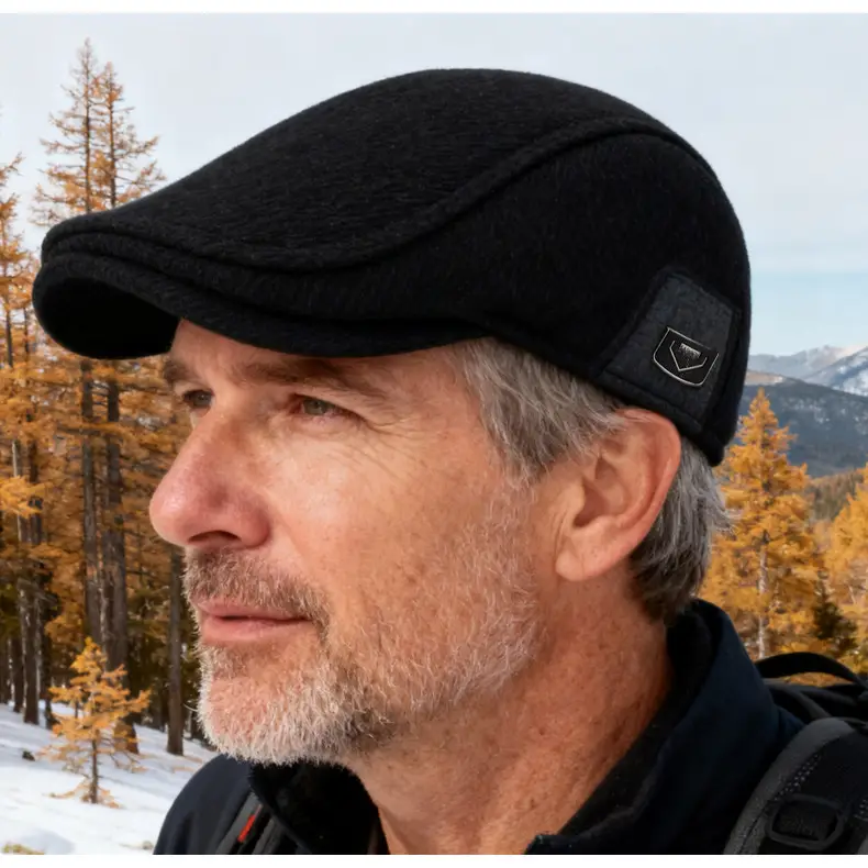 Men Winter Warm Cotton Beret with Ear Protection — feature 17