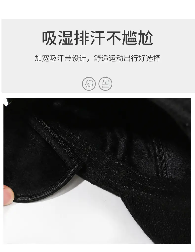 Men Winter Warm Cotton Beret with Ear Protection — feature 3