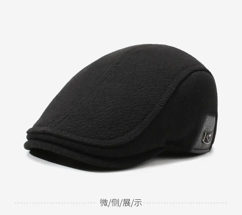 Men Winter Warm Cotton Beret with Ear Protection — feature 9